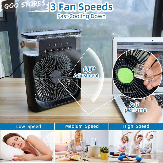 Portable Fan Wearable Waist Fan 10000mAh Rechargeable, Waist Clip Fan with 3 Speeds 6500RPM Strong Airflow, Clip Belt Fan Cooling Personal Fan for Outdoor 15H Working Time as Necklace Fan- Black