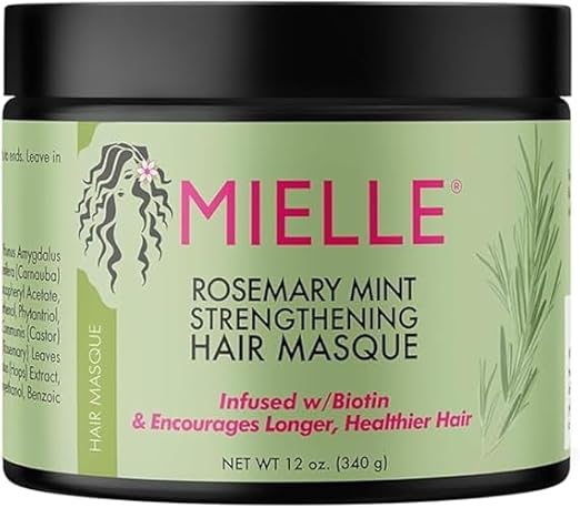 Miell Rosemary Mint Organic Infused with Biotin and Encourages Growth Hair Products for Stronger